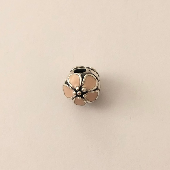💕3/$85 Pink Cherry Blossom PANDORA 925 Clip - Picture 2 of 10